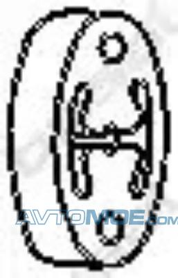 Кронштейн выхлопной системы 255134 Bosal (фото №1)