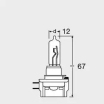 Лампа H9B 64243 Osram (мини-фото №3)