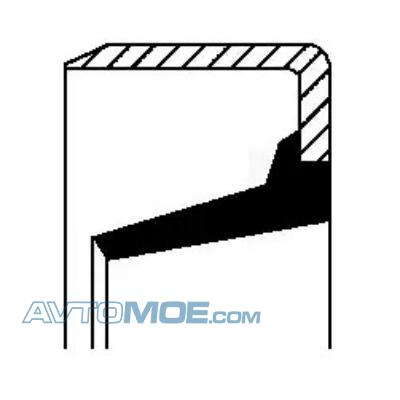 Кольцо ABS 01034759B Corteco (фото №1)