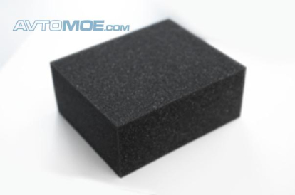 Губка для мытья автомобиля (чёрная, химостойкая, 120х100х50мм) IT0453 Grass (фото №1)
