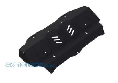 Защита радиатора + картера без крепежа ч.1, Toyota Fortuner 2017-,/Toyota Hilux 4WD 2015- 1095011 Автоброня (фото №1)