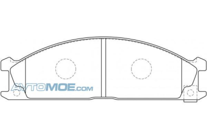 Колодки тормозные передние PN2344 NiBK (фото №1)