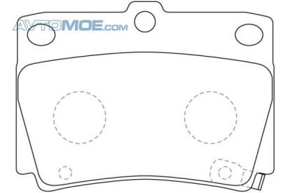 Колодки тормозные задние PN3391 NiBK (фото №1)