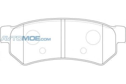 Колодки тормозные задние PN0442 NiBK (фото №1)