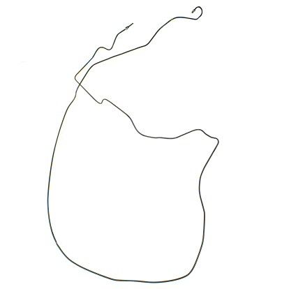 Трубка тормозная средняя правая 90217980 GM/Opel/Chevrolet (фото №1)